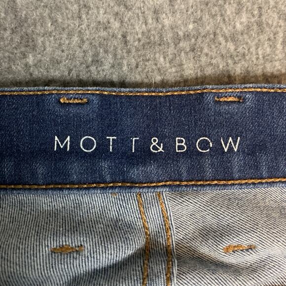 Mott & Bow Jeans‎ Mens 35x30 (Actual 35x27) Straight Broome Resin Stretch Denim - Picture 7 of 12